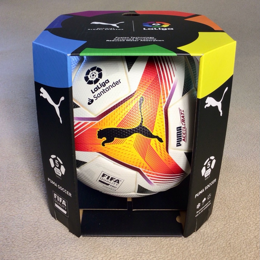 New $140 Puma Accelerate 2020-21 La Liga 1 Official Match Ball Soccer LaLiga Pro